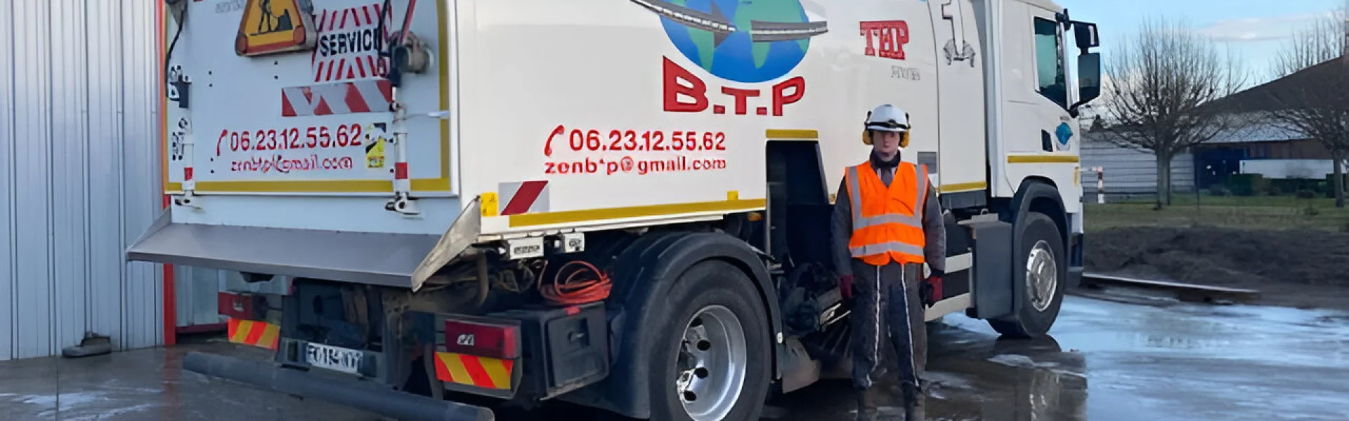 Location de balayeuses aspiratrices avec chauffeur au Mans - ZEN BTP
